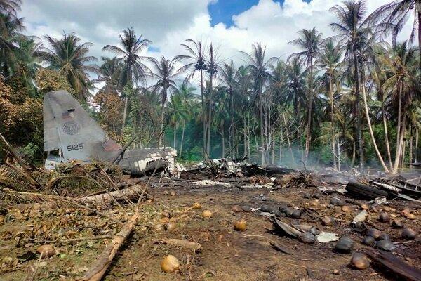 تلفات سقوط هواپیمای نظامی در فیلیپین به 50 نفر افزایش یافت
