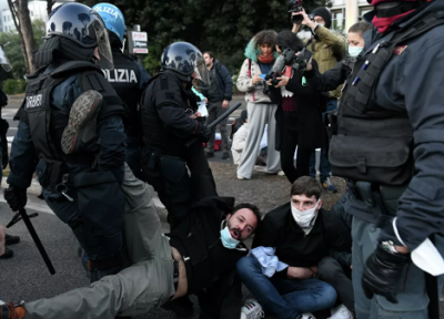 تور ارزان ایتالیا: درگیری پلیس ایتالیا با معترضان در حاشیه اجلاس گروه 20